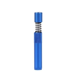 Canna Cabana Spring Loaded One Hitter Half Weave Tip - Blue