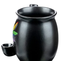 Roast & Toast Cannabis Leaf Pipe Mug