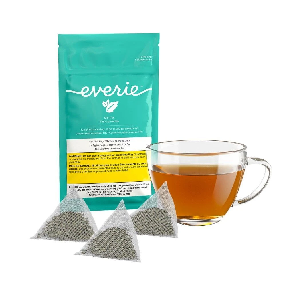 Everie Edibles & Drinks Mint CBD Tea 3 Everie Edibles & Drinks Mint CBD Tea