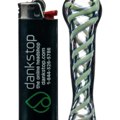 DankStop New Arrivals Clear Slyme Spiral Chillum
