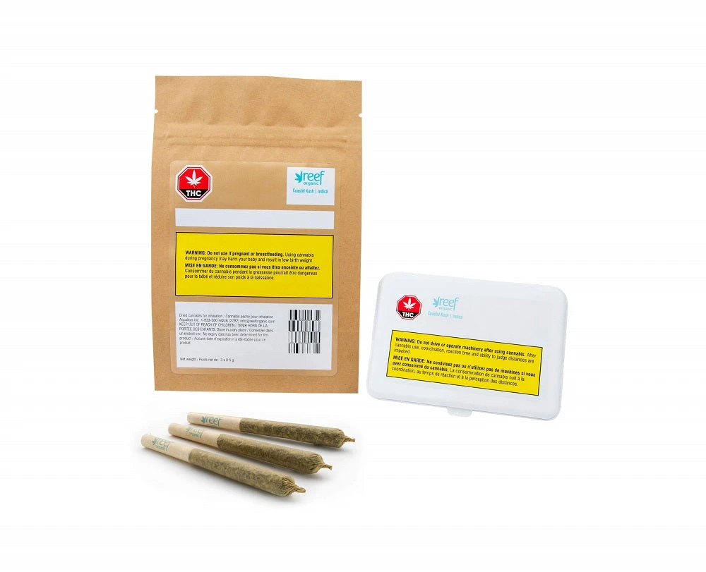 Reef Organic Coastal Kush Pre-Rolls 4 Reef Organic Coastal Kush Pre-Rolls