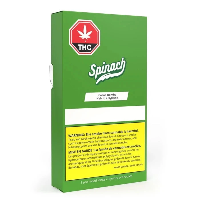 Spinach Cocoa Bomba PR 3 X 0.5 G Pre-Rolls 4 Spinach Cocoa Bomba PR 3 X 0.5 G Pre-Rolls