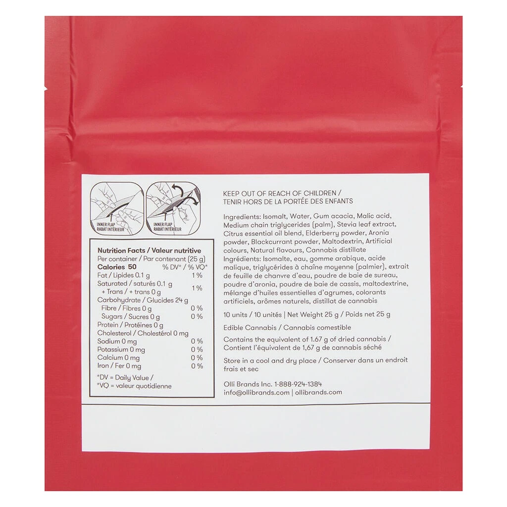 Olli Brands Elderberry Citrus Essential Lozenges Edibles & Drinks 5 Olli Brands Elderberry Citrus Essential Lozenges Edibles & Drinks