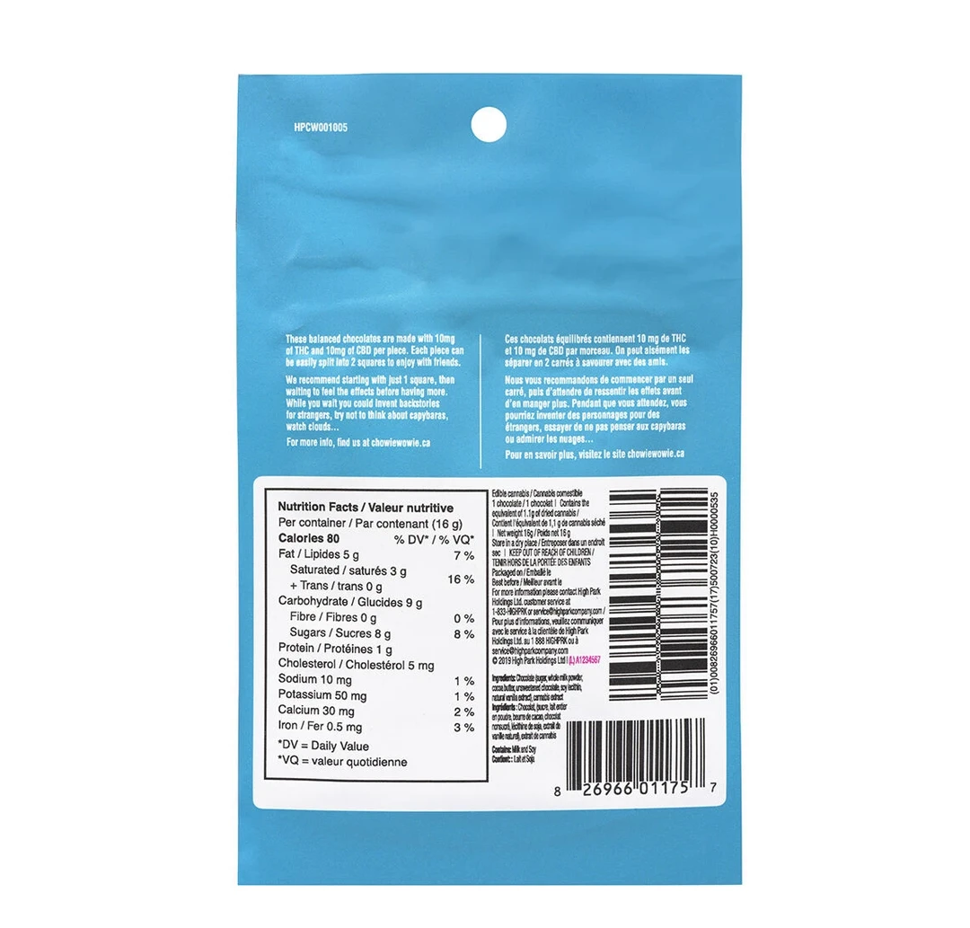 Chowie Wowie Hybrid Strains 1:1 Balance (10mg CBD/10mg THC) 3 Chowie Wowie Hybrid Strains 1:1 Balance (10mg CBD/10mg THC)