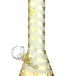 Daily High Club Frosted Swirl Bong In Gold Champagne