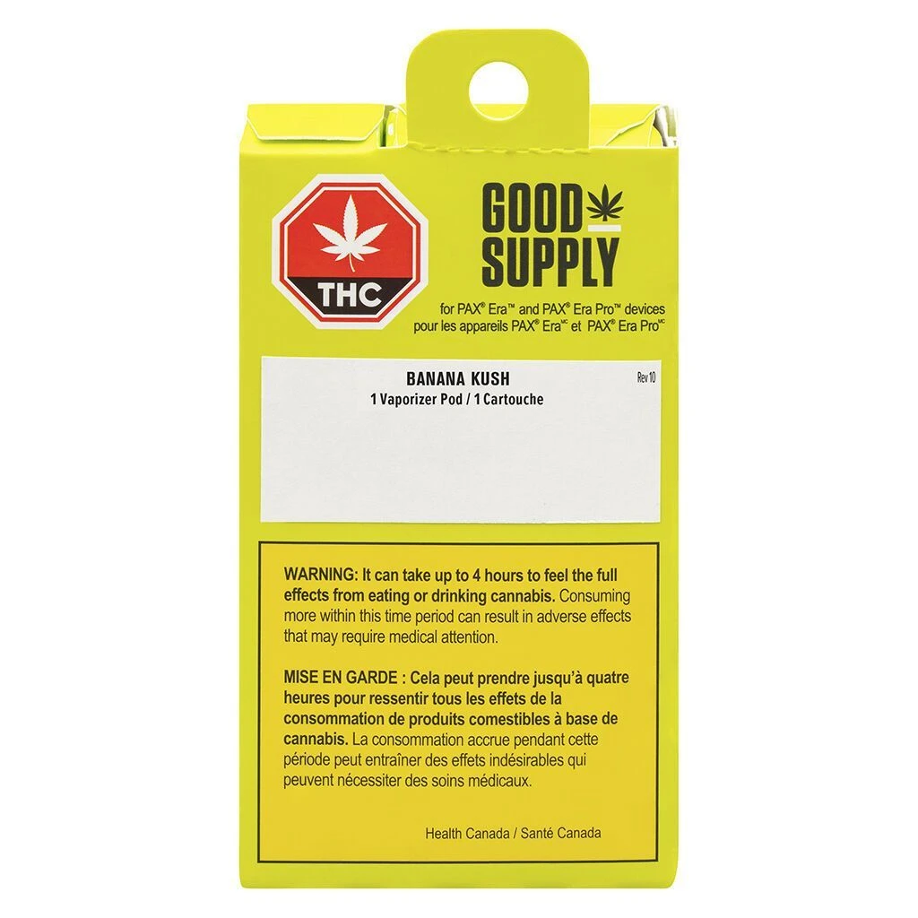 Hybrid Strains Good Supply Banana Kush Pax Era Pod (.4g) 4 Hybrid Strains Good Supply Banana Kush Pax Era Pod (.4g)