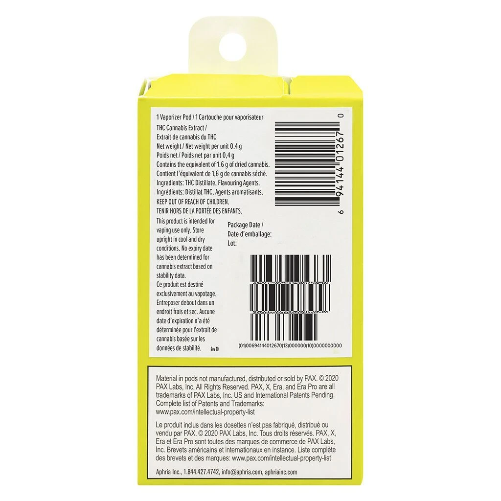 Hybrid Strains Good Supply Banana Kush Pax Era Pod (.4g) 5 Hybrid Strains Good Supply Banana Kush Pax Era Pod (.4g)