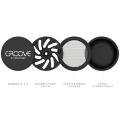 Aerospaced New Arrivals Groove 4-Piece Grinder