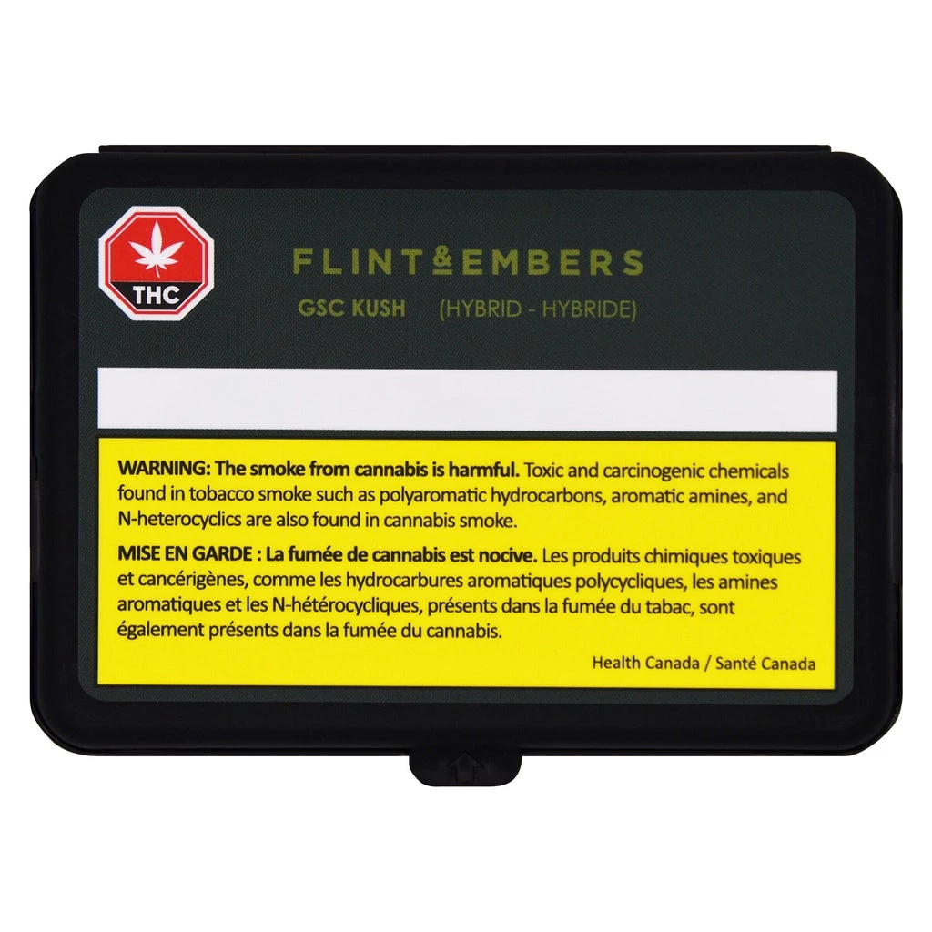 Flint & Embers Pre-Rolls GSC Kush PR 3 X 0.5 G 3 Flint & Embers Pre-Rolls GSC Kush PR 3 X 0.5 G