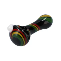Canna Cabana Accessories Hand Pipe - Rasta Swirl