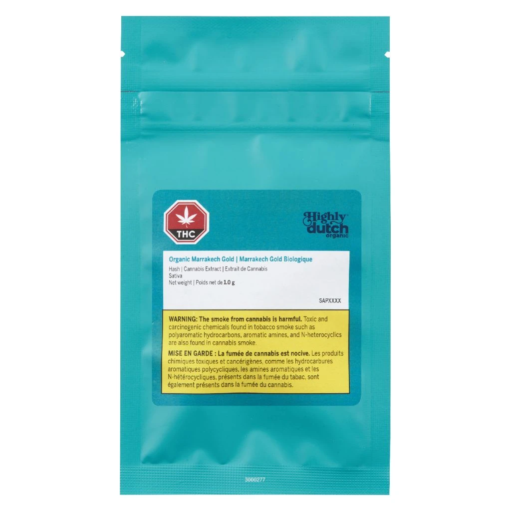 Highly Dutch Organic Organic Marrakech Gold Hash 4 Highly Dutch Organic Organic Marrakech Gold Hash