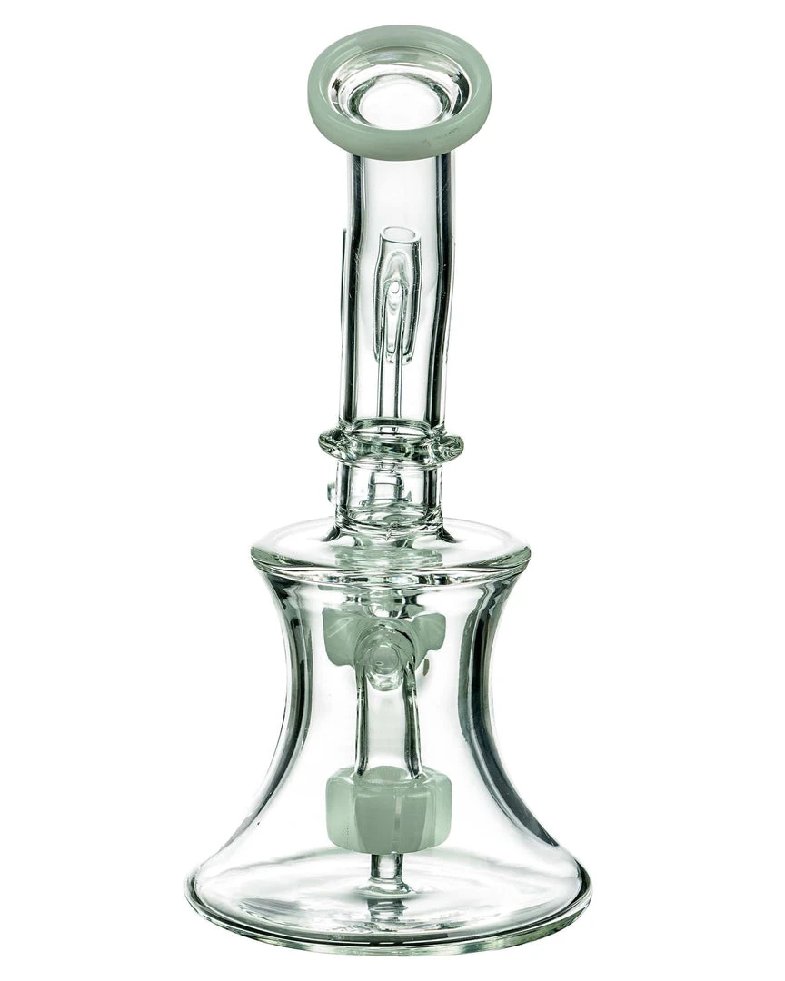 DankStop Hourglass Dab Rig With Colored Accents 16 DankStop Hourglass Dab Rig With Colored Accents