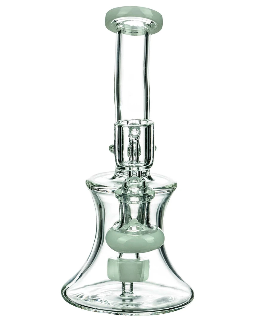 DankStop Hourglass Dab Rig With Colored Accents 18 DankStop Hourglass Dab Rig With Colored Accents