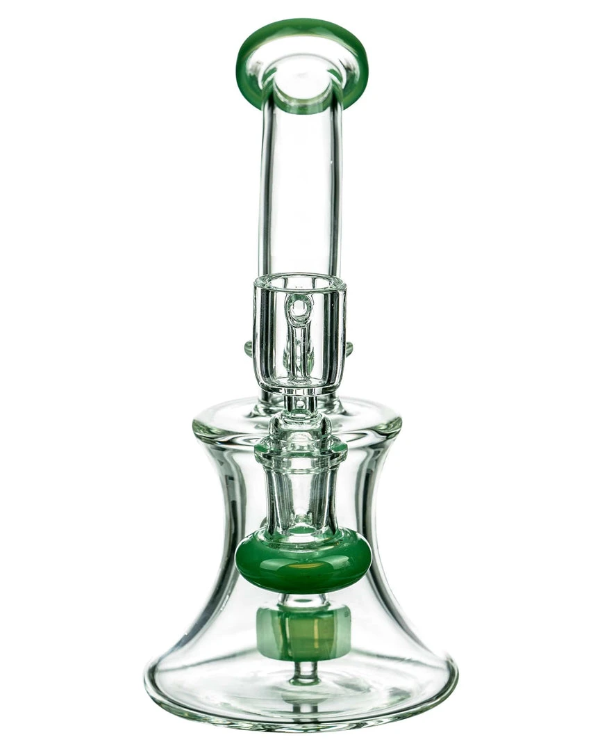 DankStop Hourglass Dab Rig With Colored Accents 12 DankStop Hourglass Dab Rig With Colored Accents