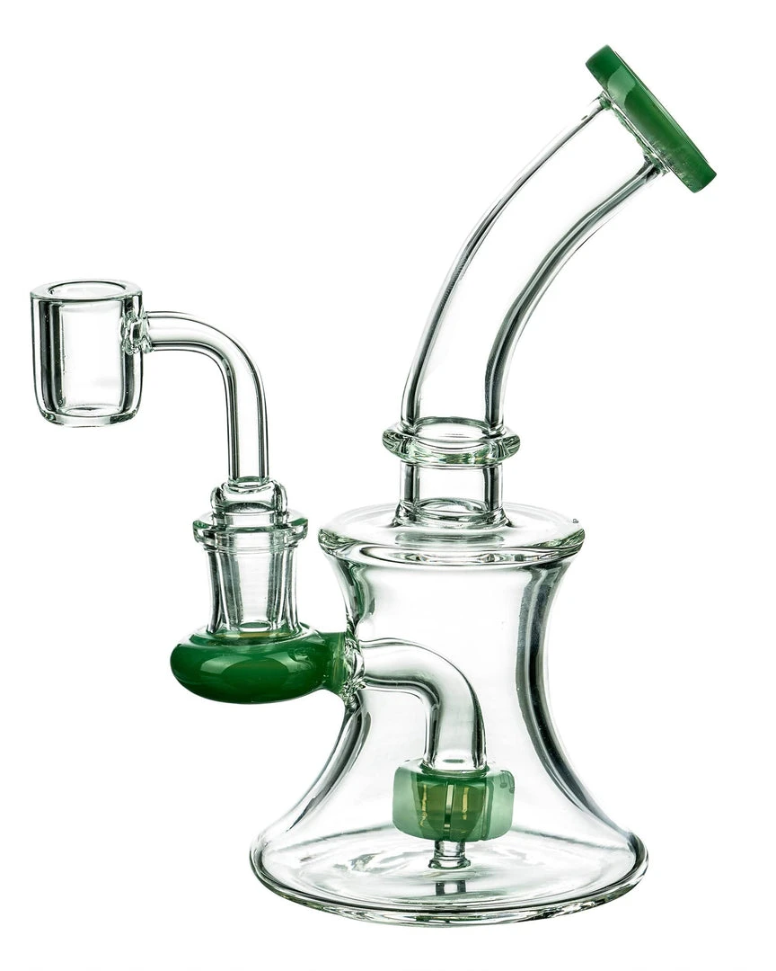 DankStop Hourglass Dab Rig With Colored Accents 11 DankStop Hourglass Dab Rig With Colored Accents