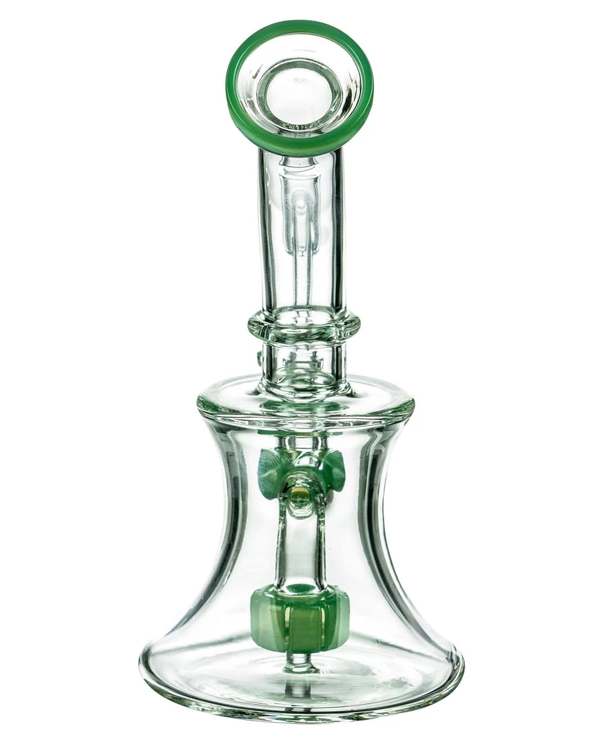 DankStop Hourglass Dab Rig With Colored Accents 14 DankStop Hourglass Dab Rig With Colored Accents