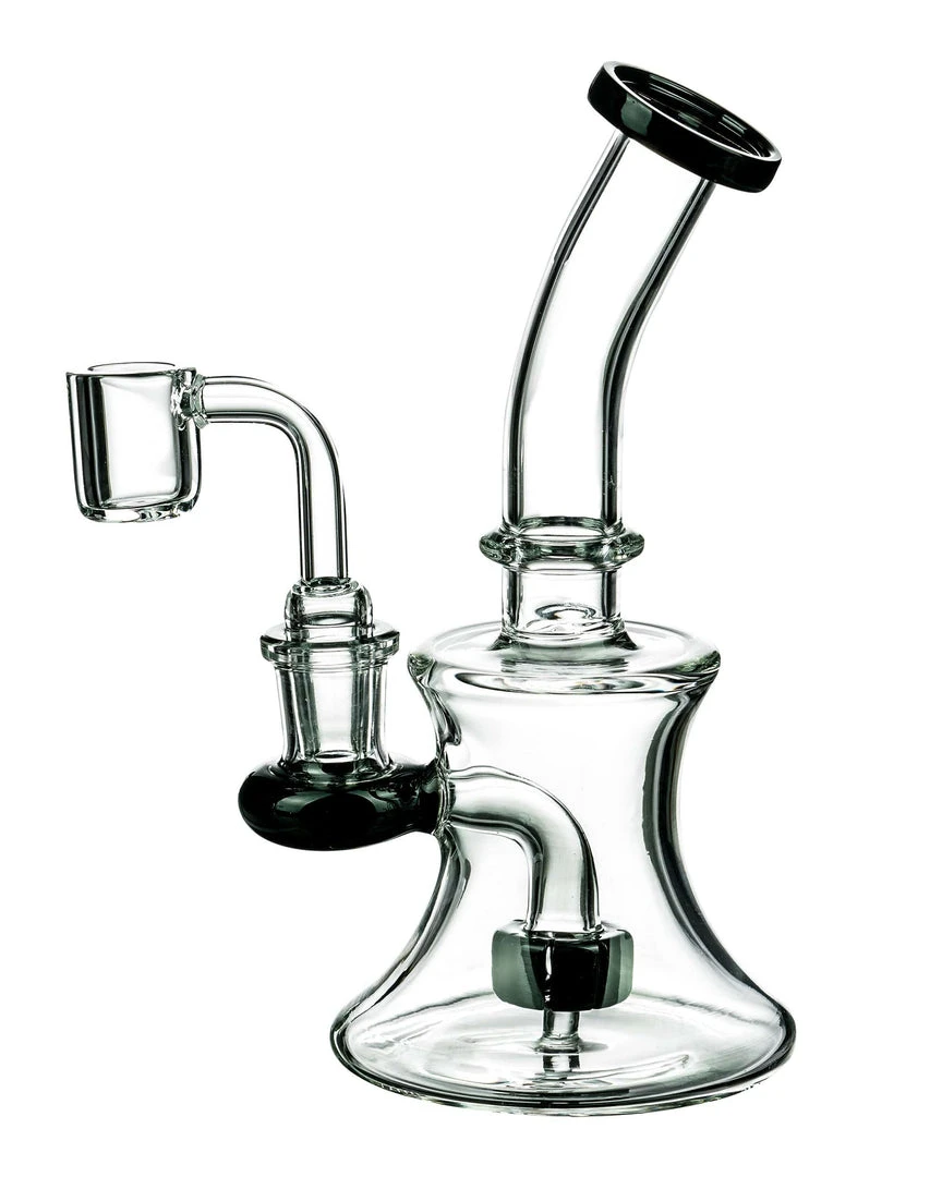 DankStop Hourglass Dab Rig With Colored Accents 9 DankStop Hourglass Dab Rig With Colored Accents