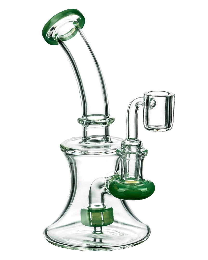 DankStop Hourglass Dab Rig With Colored Accents 13 DankStop Hourglass Dab Rig With Colored Accents