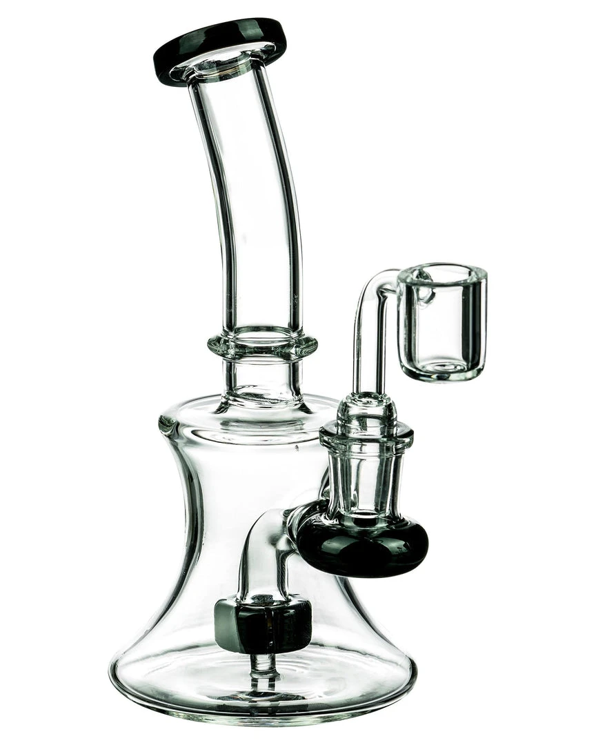 DankStop Hourglass Dab Rig With Colored Accents 10 DankStop Hourglass Dab Rig With Colored Accents