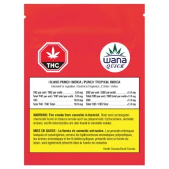 Wana - CA Island Punch Indica Soft Chews 2 X 4.5 G Indica Strains