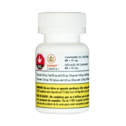 Indica Strains LBS Sunset (10mg) Capsules (60pk)