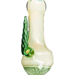DankStop Leafy Green Mushroom Milli Spoon Pipe New Arrivals
