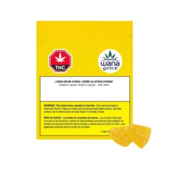 Wana - CA Hybrid Strains Lemon Cream Hybrid Soft Chews 2 X 4.5 G