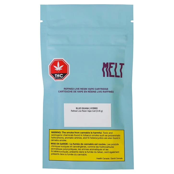 Melt Blue Iguana Refined Live Resin Vape Cartridge (450mg) 3 Melt Blue Iguana Refined Live Resin Vape Cartridge (450mg)