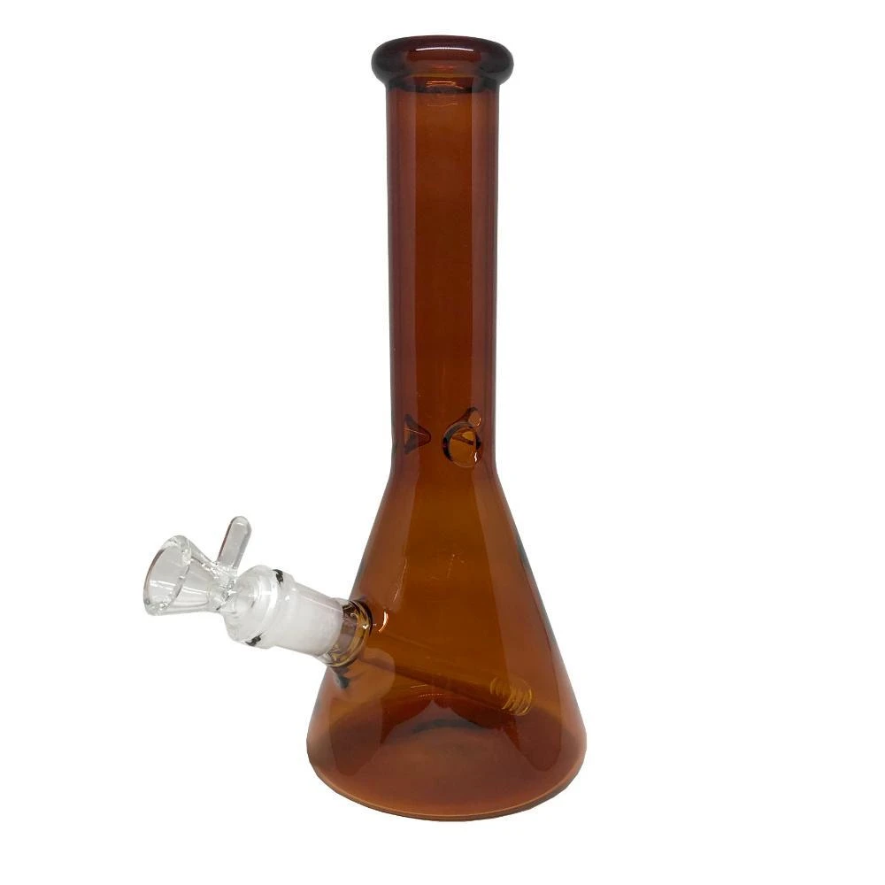 Accessories META Cannabis Co. 10'' Beaker Bong - Amber 3 Accessories META Cannabis Co. 10'' Beaker Bong - Amber
