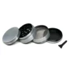 Accessories META Cannabis Co. 4 Piece Grinder - Silver (2.5")