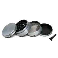Accessories META Cannabis Co. 4 Piece Grinder - Silver (2.5")