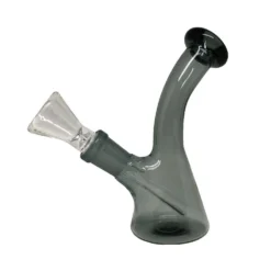 META Cannabis Co. Bent Neck Beaker Bong - Smoke (5