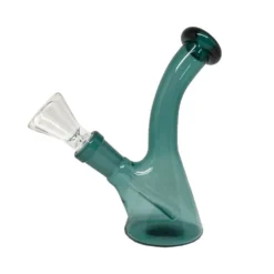 META Cannabis Co. Bent Neck Beaker Bong - Teal (5") Accessories