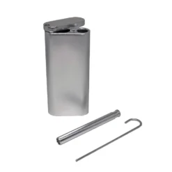 META Cannabis Co. Dugout W/ One Hitter - Silver (4") Accessories