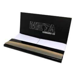 META Cannabis Co. King Size Unbleached Rolling Papers W/ Crutches Accessories