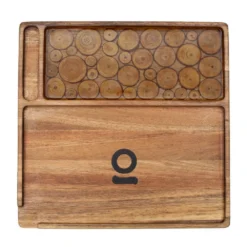 Ongrok Accessories Natural Acacia Wood Tray - Log