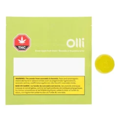 Olli Brands Edibles & Drinks Green Apple Fruit Chew Gummies