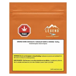 Legend Cannabis Edibles & Drinks THC Orange Dark Chocolate