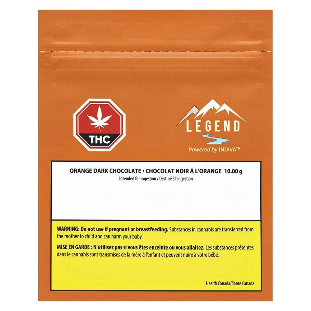 Legend Cannabis Edibles & Drinks THC Orange Dark Chocolate 4 Legend Cannabis Edibles & Drinks THC Orange Dark Chocolate