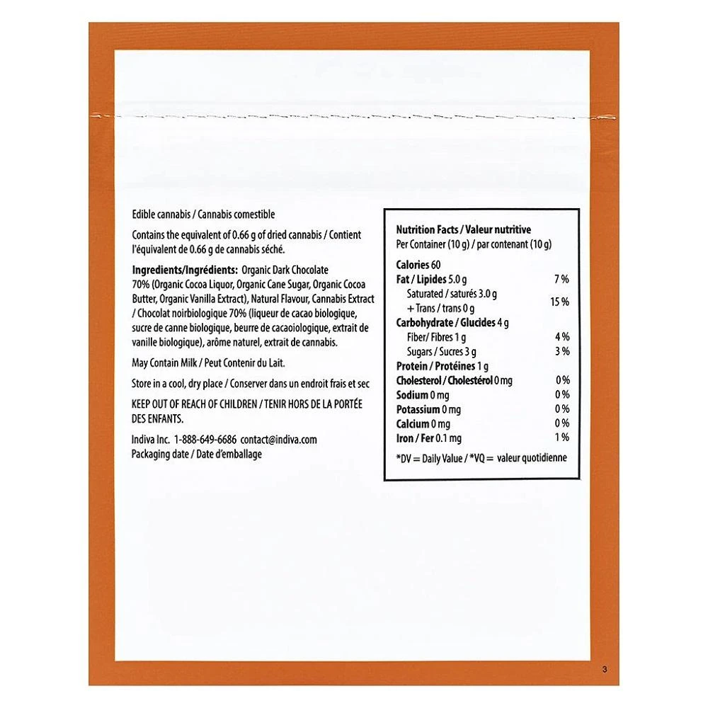 Legend Cannabis Edibles & Drinks THC Orange Dark Chocolate 5 Legend Cannabis Edibles & Drinks THC Orange Dark Chocolate