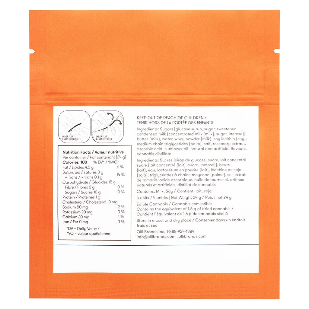 Olli Brands Edibles & Drinks Passion Fruit Caramelts 6 Olli Brands Edibles & Drinks Passion Fruit Caramelts