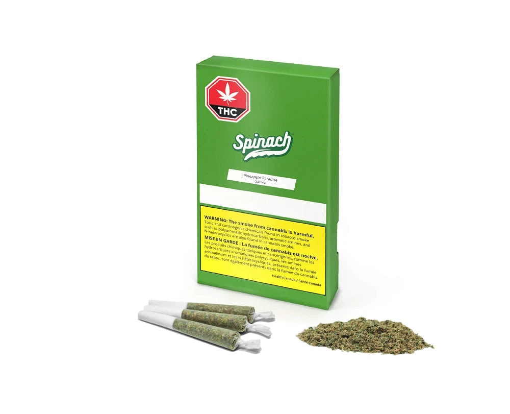 Spinach Pre-Rolls Pineapple Paradise 3 Spinach Pre-Rolls Pineapple Paradise
