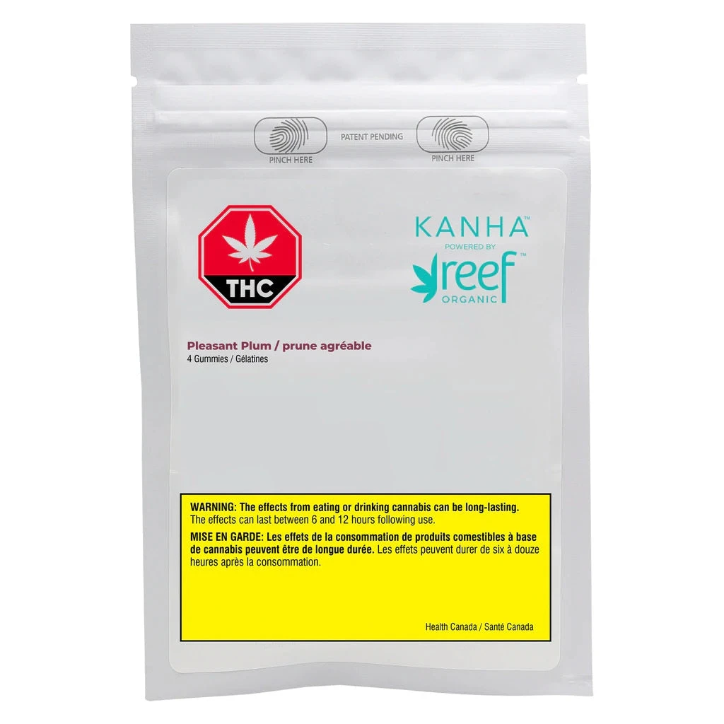 Kanha X Reef Organic Sativa Strains Pleasant Plum Soft Chews 4 Kanha X Reef Organic Sativa Strains Pleasant Plum Soft Chews