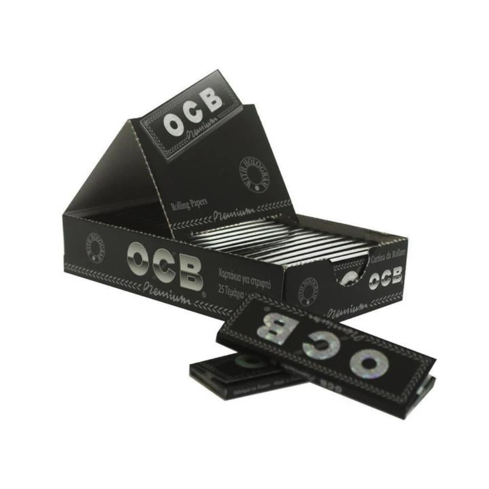 Accessories OCB Premium Black Papers - Single Wide Double Window Rolling Papers 3 Accessories OCB Premium Black Papers - Single Wide Double Window Rolling Papers