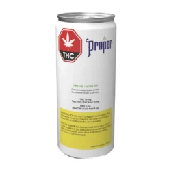 Proper Lemon Lime Cannabis Infused Sparkling Water Hybrid Strains