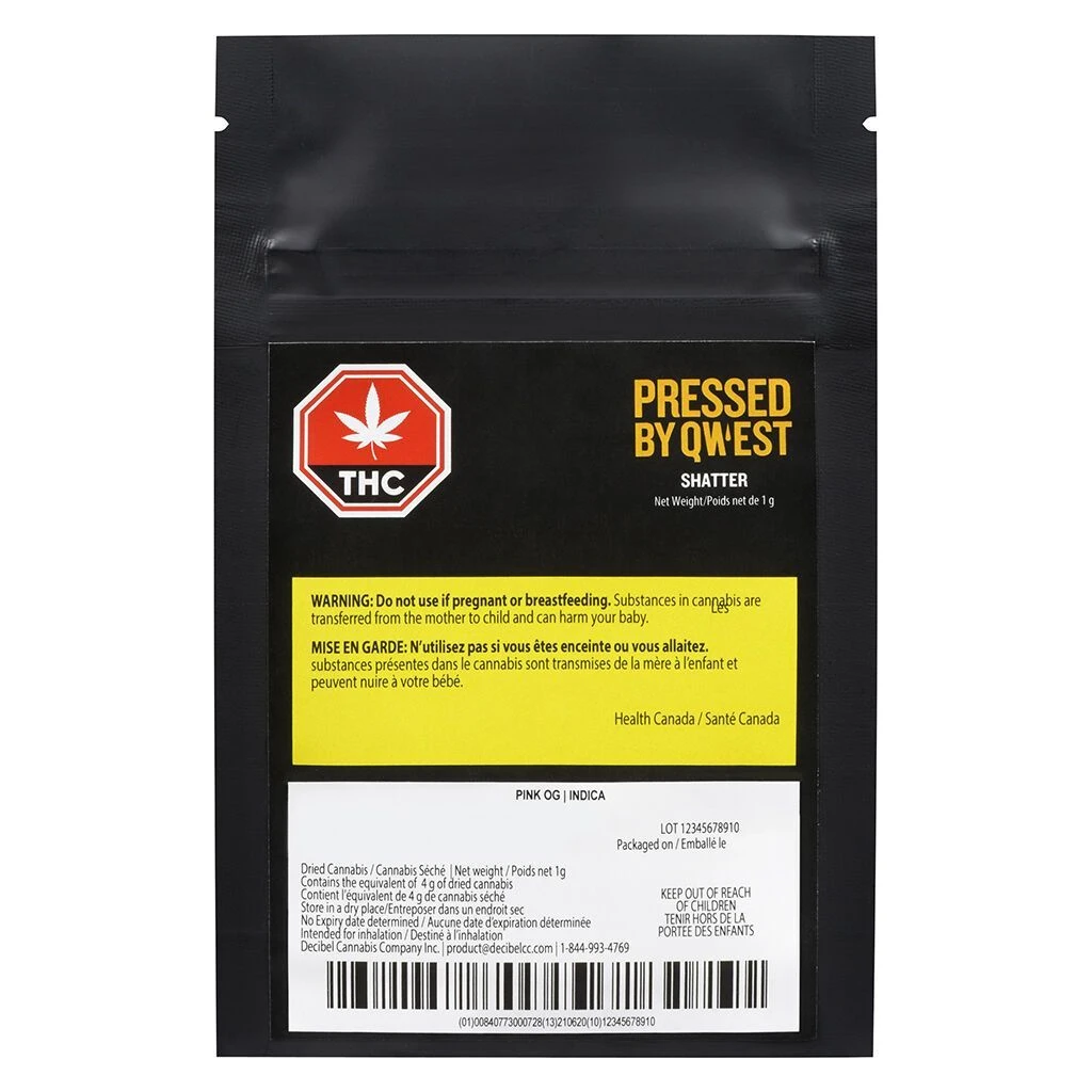 New Arrivals Qwest Pink OG Shatter 1g 4 New Arrivals Qwest Pink OG Shatter 1g