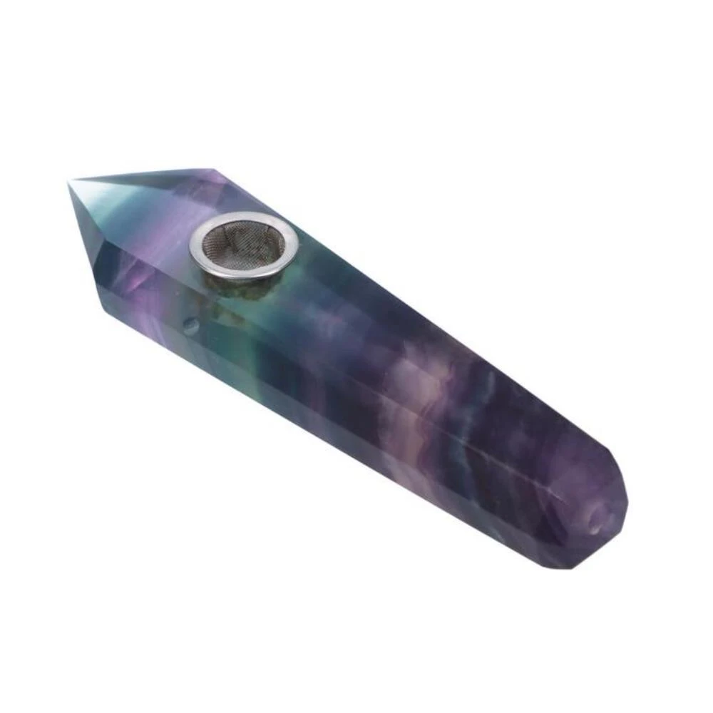Accessories Canna Cabana Rainbow Fluorspar Pipe Crystal Pipe 3 Accessories Canna Cabana Rainbow Fluorspar Pipe Crystal Pipe