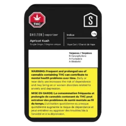 New Arrivals Shelter Apricot Kush Full Spectrum Cartridge