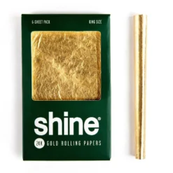 Shine 24k Gold Rolling Papers - King Size Single Rolling Paper Accessories