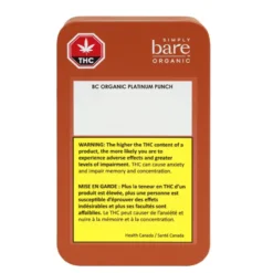 Pre-Rolls Simply Bare Organic BC Organic Platinum Punch [1.5g Total] 3 Pack Pre Roll (.5g)